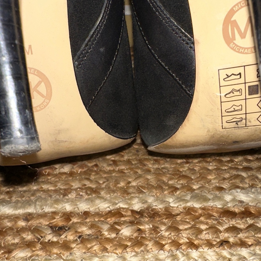 Michael Kors Black Over the Knee Boots with Buckle Detail - Picture 11 of 17